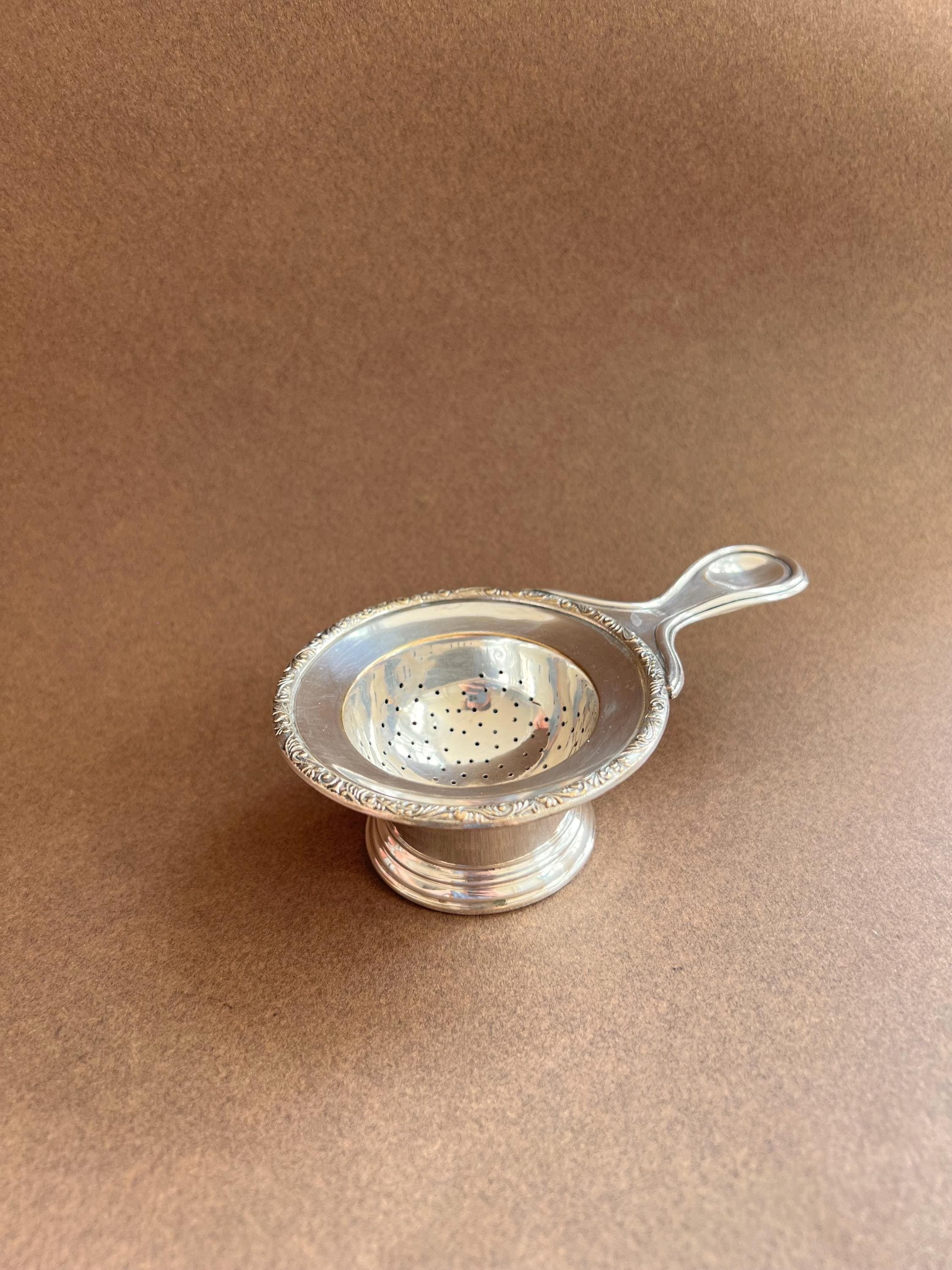 Vintage Alpaca Silver Tea Strainer – Sourced in Spain