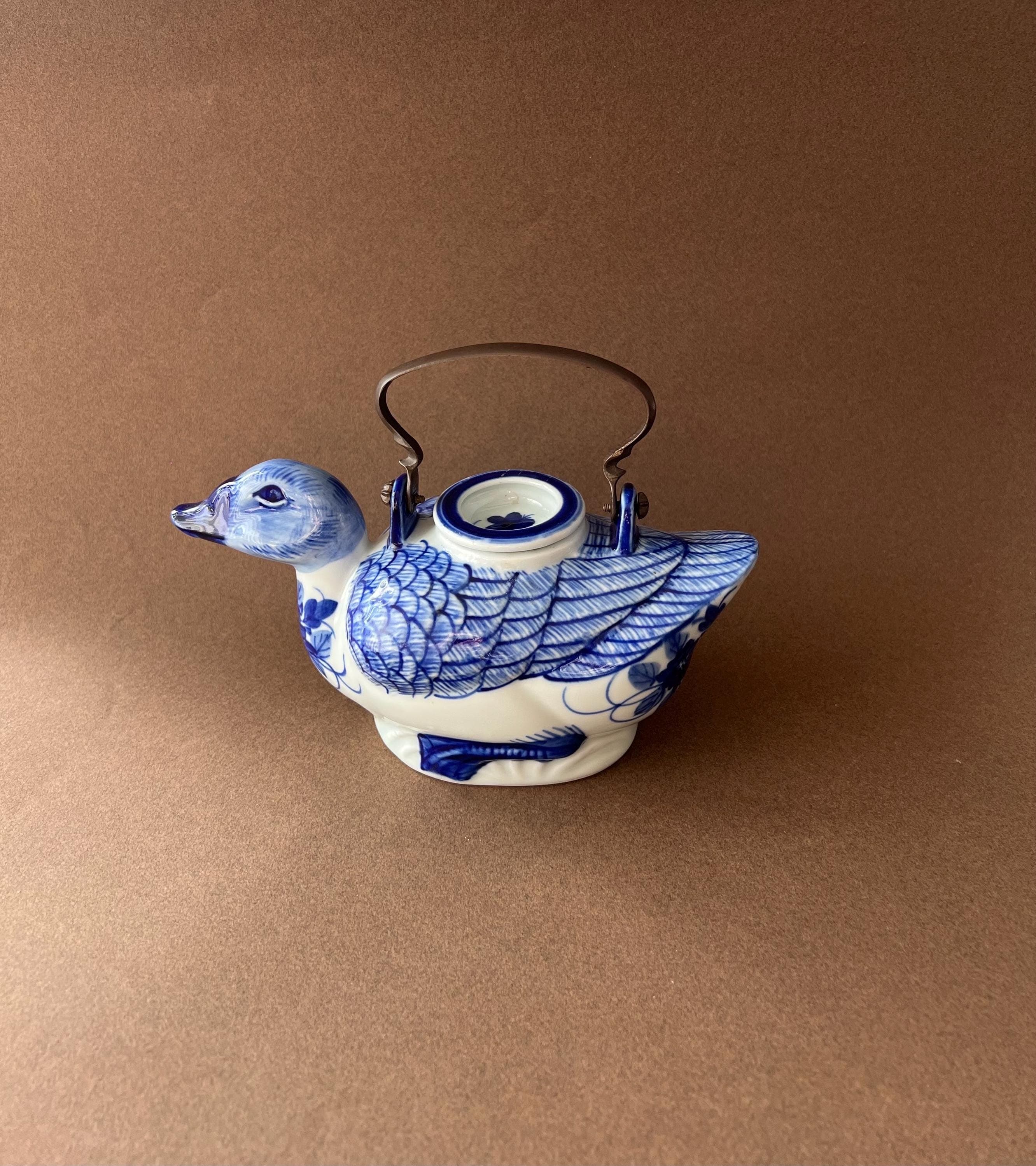 Vintage Ceramic Duck Shaped Teapot