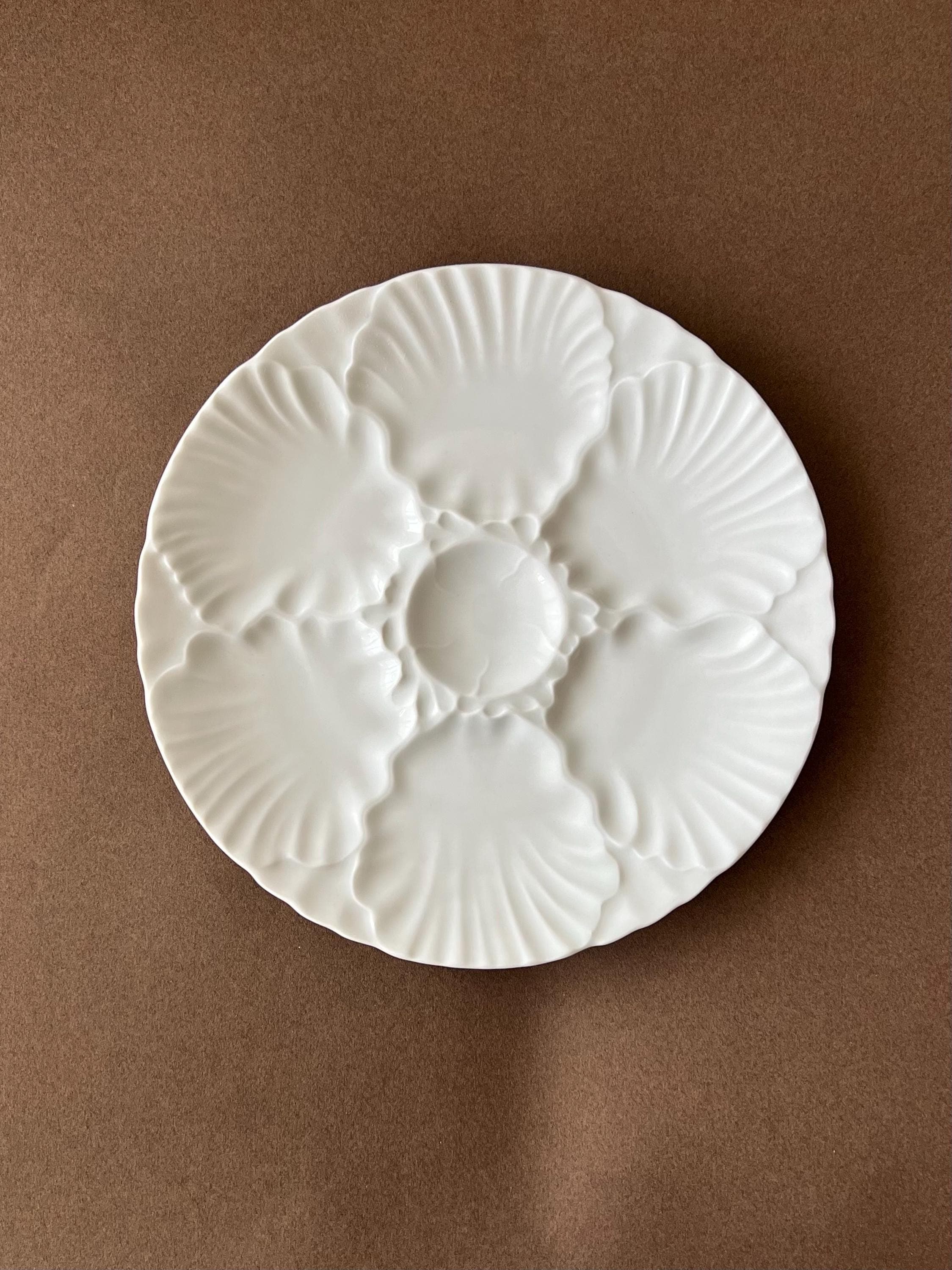 Vintage Oyster Shell Plate – Bareuther Bavaria Porcelain - Made in Germany