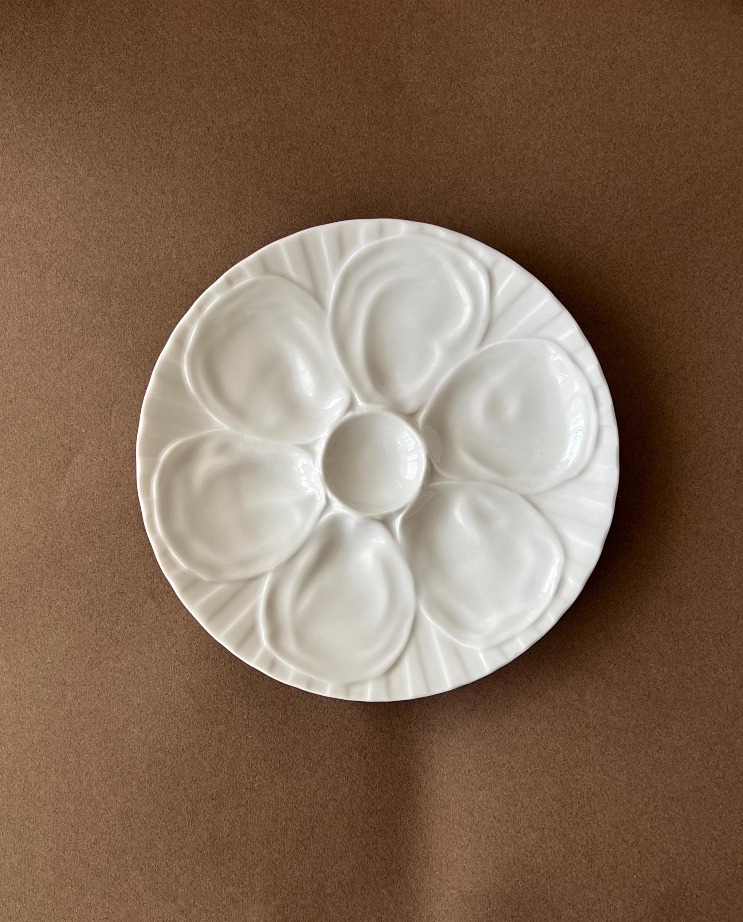 Vintage French Oyster Shell Plate – Pillivuyt Porcelain - Made in France