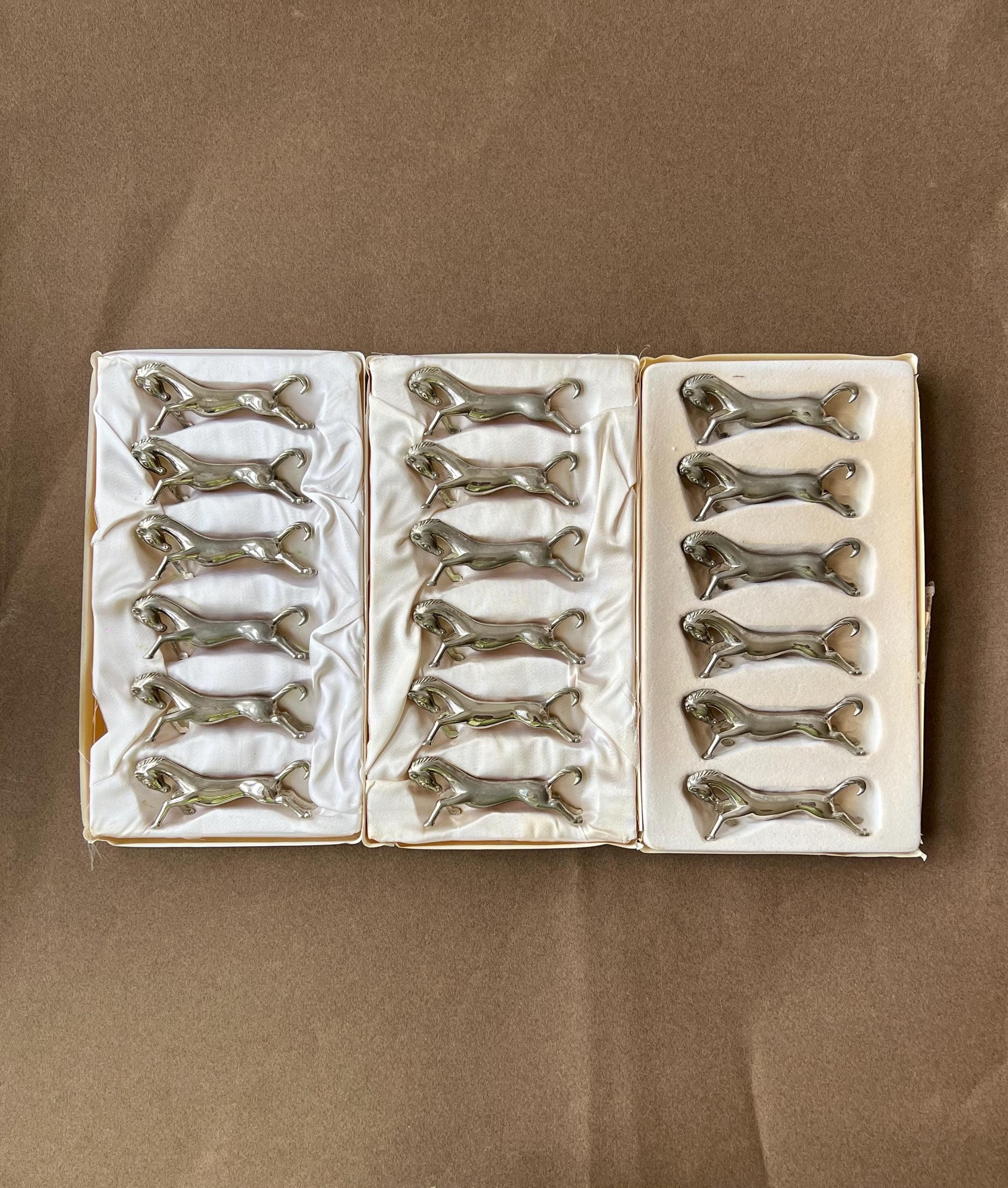 Vintage Silver Plated Horse Knife Rests - Set of 6/12/18