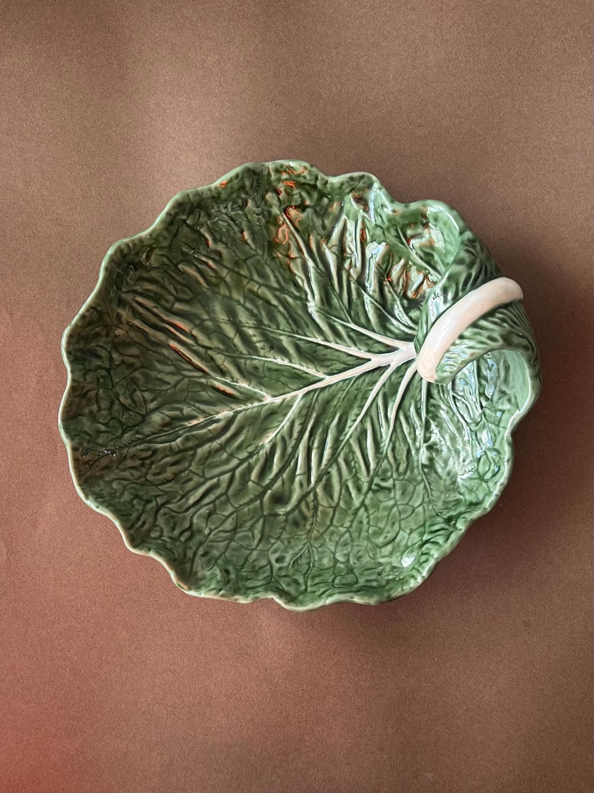 Vintage Cabbage Serving Dish - Bordallo Pinheiro Style - Sourced in France